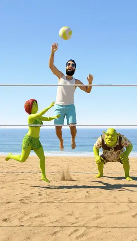 Beach Day with Shrek & Fiona | Cinematic AI Scene