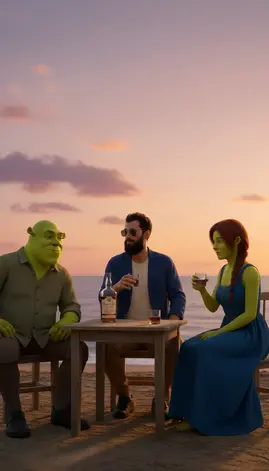 Evening Drinks with Shrek & Fiona | Cinematic AI Moment