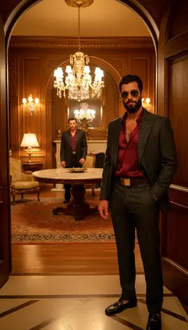 Scarface Mansion Scene | Cinematic AI Portrait