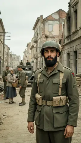World War II Cinematic Scene (1941–1945) | AI Historical Portrait